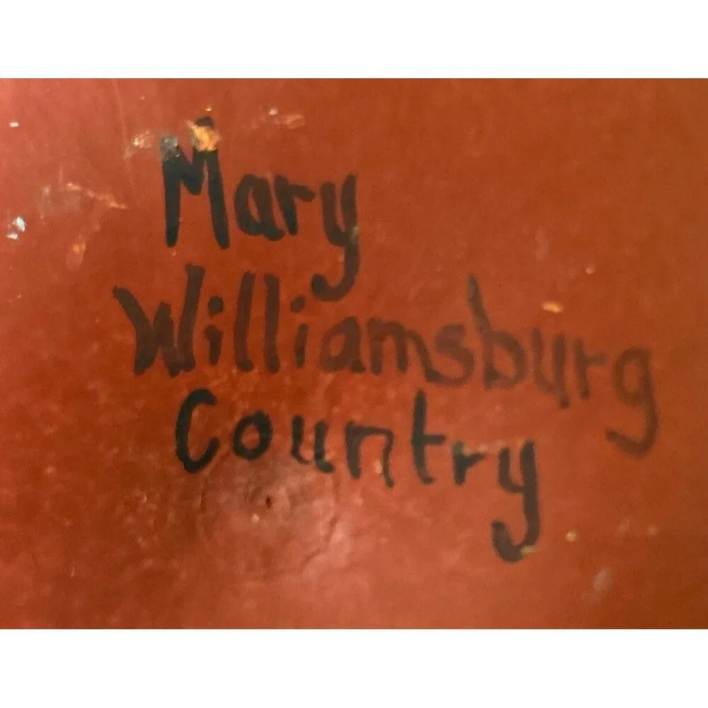 Hand Painted Santa Claus Gourd Christmas Holiday Artist Signed Mary Williamsburg